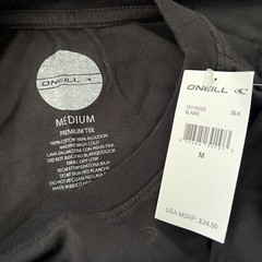 NWT O’Neill “SLABS” Men’s T-Shirt Medium Black T-Shirt Causal Shirt $24.50