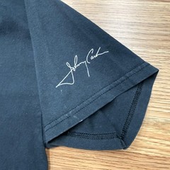 Vintage Johnny Cash Shirt Mens Medium Black CASH Logo Zion Rootswear 2004