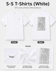 JIMIN FACE Goods – S/S T-Shirt (White)