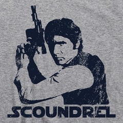 HAN SOLO SCOUNDREL T Shirt Star Wars Last Jedi Millennium Falcon Poster Tee Gift