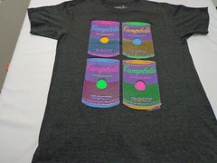 Andy Warhol Theme Campbell’s Soup Can T-Shirt Tee Luv Size Medium