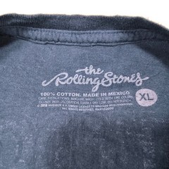 The Rolling Stones Long Sleeve Band Crew Neck T Shirt Mens Size XL Navy