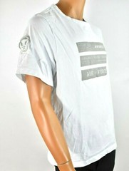 Avirex Mens T-Shirt New XXL White Graphic Design Crew Neck Air Force