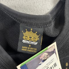 Bud Racing Long Sleeve Shirt Men’s S Black Thermal Budweiser 100% Cotton