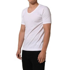 DOLCE & GABBANA T-shirt White Cotton Short Sleeve Round Neck IT48/US38/M 220usd