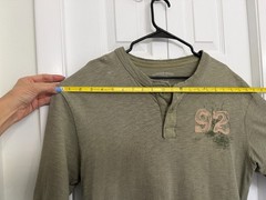 Canyon River Blues Vintage Men’s XL Olive Green Henley Shirt Cotton Tee