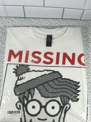 Where’s Waldo Mens White Tee Shirt New XL