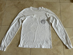Authentic Chrome Hearts White Los Angeles Long Sleeve T Shirt sz S