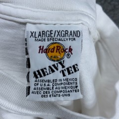 Vintage Hard Rock Cafe T Shirt Mens XL White Cayman Islands Heavy Tee Souvenir