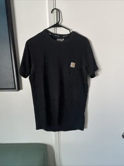 Carhartt Force Relaxed Fit Black Pocket Tee Crew Neck Short Sleeve Men’s S