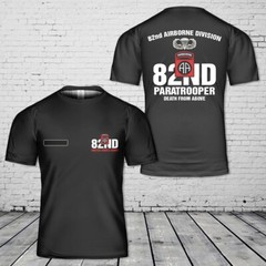 Custom Name US Army Paratrooper 82nd Airborne Division 3D shirt full size S-5XL