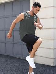 Mens Tank Tops UPF 50+ Sleeveless Shirt Casual Gym Workout Shirts Muscle T-Shirt