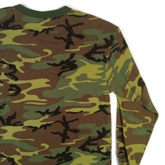 Rothco Camouflage T-Shirt Mens XL Multicolor Long Sleeve Crew Neck Cotton Blend