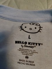 Men’s Unisex Hello Kitty by Sanrio Graphic T- Shirt Blue Size Large NWT