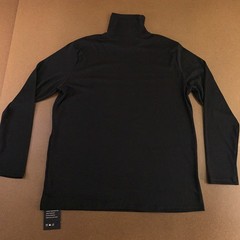 Ficerd Mens X-Large Black Stretchy Long Sleeve Turtleneck Classic T-Shirt NWT