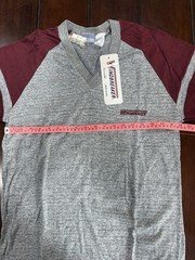 NWT Vintage 1970s Windbreaker Men’s L Heathered V-Neck Short Sleeve T-Shirt
