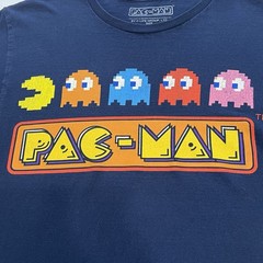 Pac-Man Ghosts Logo By C-Life Group Short Sleeve Medium Shirt Games Video Arcade