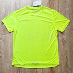 Nike Men’s Dri-Fit Miler Running Training Top T-Shirt CU0326-702 Volt NWT Size S