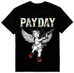 Payday Angel with AK Mens Heavyweight T-Shirt Print On Shaka Wear Tee