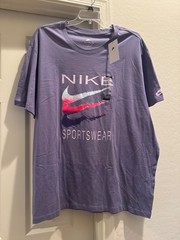 NWT Nike Sportswear Men’s T-shirt Big & Tall Purple Size 4XL