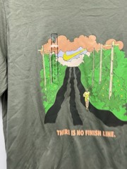 The NIke Tee HJ3678-320 Men’s Running No Finish Line Green T-Shirt-XL (B1)