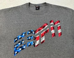 Vintage 1990s 90s ESPN TV Sports Store USA American Flag Graphic Promo T-Shirt L