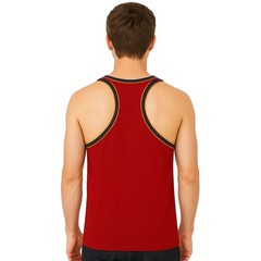 Mens Cotton Gym Vest Racer Back Tank Top Sleeveless Muscle Training Workout Top