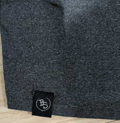 Brooklyn Standard Men s Athletic T-Shirt- Gray with white panel design -Size M