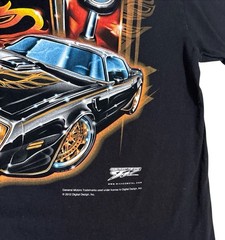 Wicked Metal Shirt 1977 Trans Am Firebird Bandit t-shirt Muscle Car Black 2012
