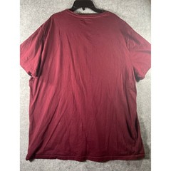 Polo Ralph Lauren Mens XXL Burgundy V-Neck Short Sleeve T-Shirt Maroon Pony Logo