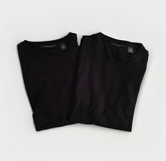 Perry Ellis Men’s Black Crew Neck T-Shirt Set of 2 Size Small, Basic Classic