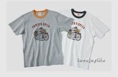 NON STOCK Pure Cotton Men T-Shirt Power & Speed Heavyweight Basic Tee T-Shirts