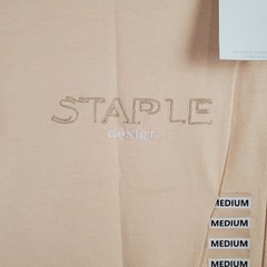 Staple Pigeon T Shirt Mens Medium Khaki Cotton Embroidered Logo Street Wear