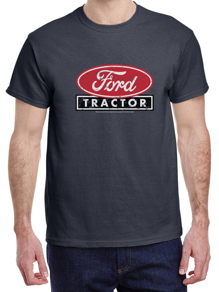 Ford Tractor T-shirt Mens Graphic Tees Farming Gear Farmer Apparel Clothing
