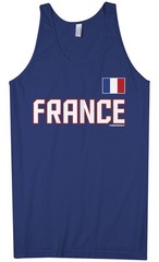 Threadrock Men’s France National Team Tank Top French Pride