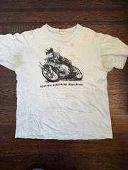 Vintage Motorcycle T-Shirt 70’s Single Stitch Made In USA Distressed
