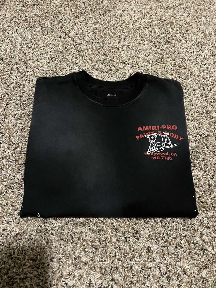 amiri t shirt bull t-shirt oversized worn 1 time has original tag as shown