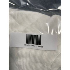 Men’s White Waffle Knit Ribbed Cuff Crew Neck Long Sleeve Thermal Shirt Size L