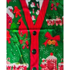 Mens Christmas Short Sleeve 3D Graphic Print T-Shirt Funny Neck Tie Size XXL