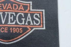 LAS VEGAS NEVADA MOTORCYCLE SINCE 1905 FADED BLACK GRAPHIC T SHIRT MENs SZ XL