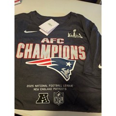 Nike New England Patriots 2025 AFC Champions T-Shirt XXL Super Bowl LIX NWT