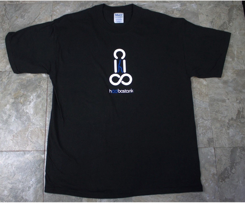 NOS Vintage Hoobastank Hard Core Till The Last Drop.. Than Soft T-Shirt SZ AL