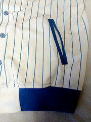 Vintage Bad Boy Brand Baseball Jersey L 1993 Pinstripe Snap Button Shirt Hip Hop