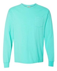 ComfortWash by Hanes Unisex Garment-Dyed Long Sleeve T-Shirt With a Pocket – GDH
