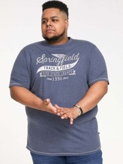 D555 Duke Big Mens Springfield Track Printed T-Shirt 2XL 3XL 4XL 5XL 6XL 601436