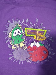 Vtg VeggieTales Shirt Size XL Live! Big Idea Purple Very Rare Clean See Pics