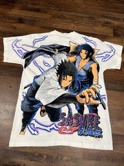 VTG Naruto Sasuke Shirt Anime Shippuden Shonen Jump Bleach One Piece BOOT AOP