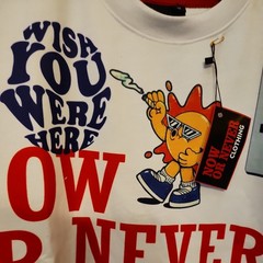 Now Or Never T Shirt Size S. EXTREMELY RARE. SUPER COOL MIX COLOR & PRINT. NEW