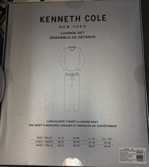 Kenneth Cole Men’s Gray Cotton Crew Neck Short Sleeve T-Shirt Size S