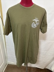 UNITED STATES MARINE CORPS Twentynine Palms Shirt Green T-Shirt Men Size Large